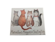 Alex Clark Marvellous Moggies Ceramic Tea Bag Tidy