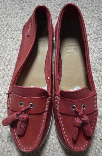 Chatham red deck - boat, shoes