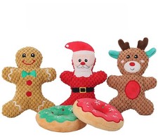 Christmas Stuff Dog Toy Indestructible Pet Dog Puppy Sound Chew Squeaker Squeaky