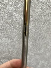 Vintage Parker Rollerball Pen Made In USA - Brushed Steel Gold Trim - Read Desc