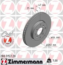 2x Brake disc internally