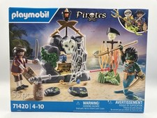 PLAYMOBIL 71420 Pirates: Pirate vs. Deeper – Treasure Hunt Kids Action Game Set