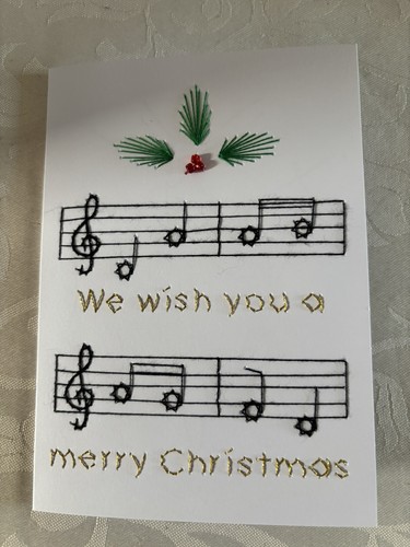 Card musical christmas wish - musical, we