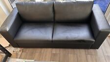 Black seated sofa