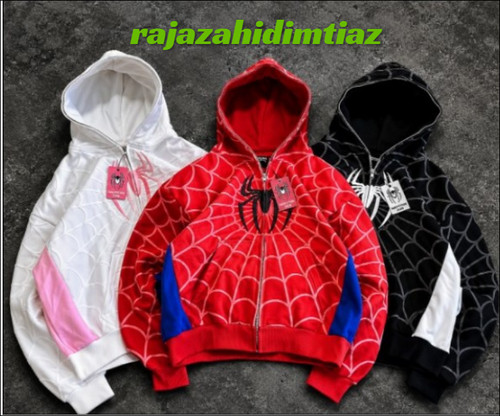 Print spiderman hoodie y2k - print,