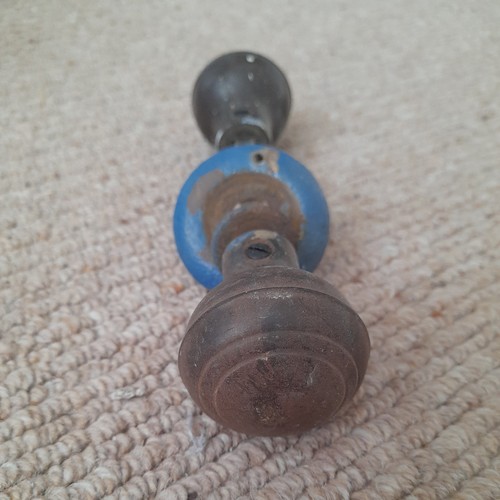 Pair bakelite door knobs - a,