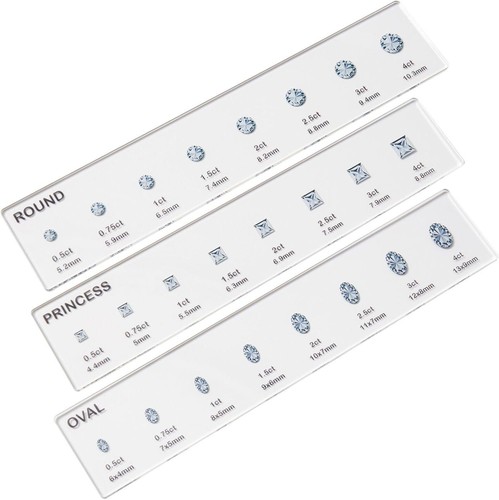 Diamond size chart jewellery - size,