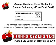 Approved Service Rubber Stamp