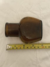 Antique Amber Brown OXO Glass