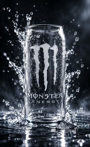 Energy drink inspired glass - energy,