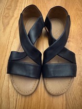 Gabor sweetly wide navy leather shoes sandals UK5/EU38 women's boxed RRP£95