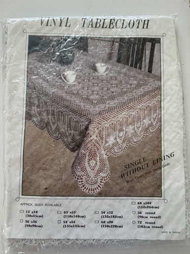 Vinyl lace tablecloth - lace, x