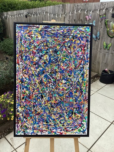 Jackson pollock style acrylic - jackson,