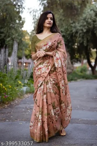 Women cotton linen - cotton, saree