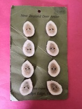 Vtg 8x New Zealand Deer Antler