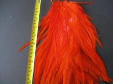 metz magnum saddle red hackle feathers predator salmon fly tying materials 