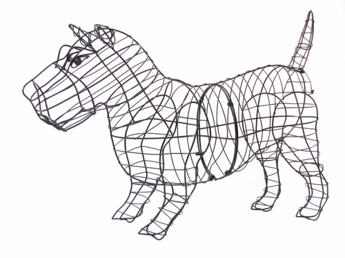 Scottie dog metal wire - dog,