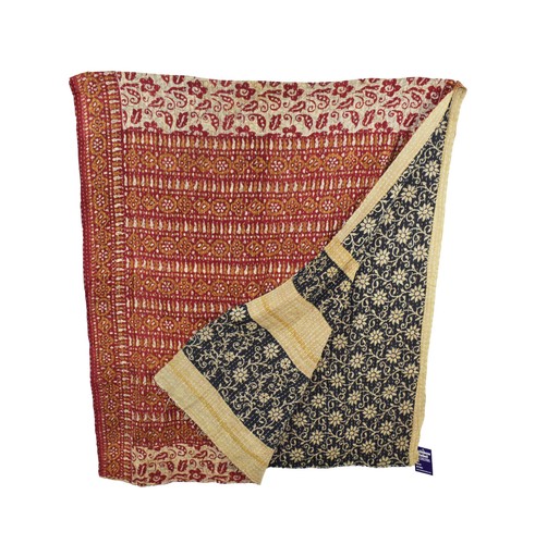 Kantha cotton throw - fair, trade