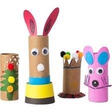 12Pcs Cardboard Tubes Craft