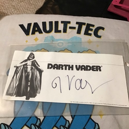 Autograph star wars darth - star,