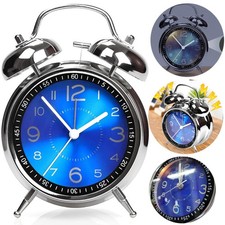 Extra Loud Alarm Clock Twin Bell Battery Analogy Backlight Bedroom Vintage