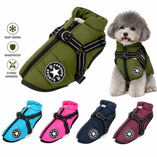 Dog coat waterproof with - coat,