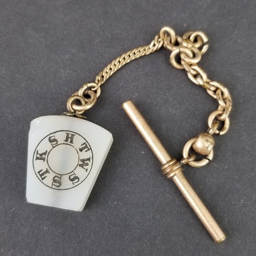 Antique pocket watch chain fob - watch,