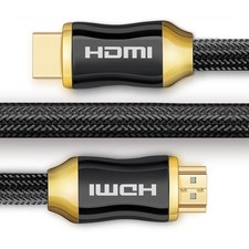 4K HDMI CABLE 2.0 HIGH SPEED WITH ETHERNET GOLDPLATED BRAIDED LEAD 2160P 3D HDTV