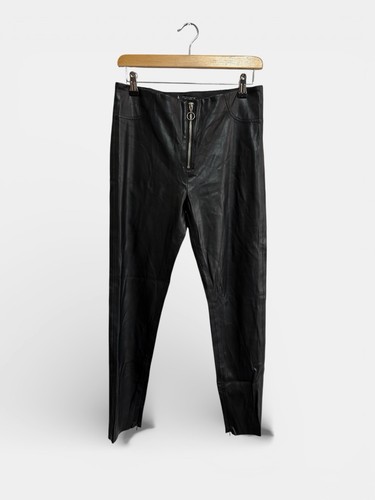 Zara black faux - faux, leather