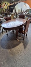 Elegant Oval Solid Mahogany
