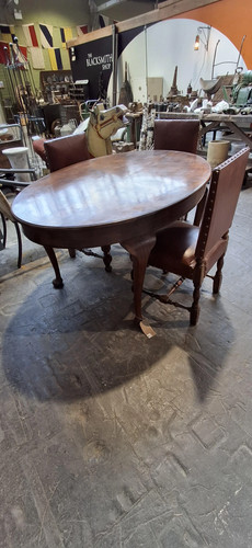 Elegant oval solid mahogany - solid,