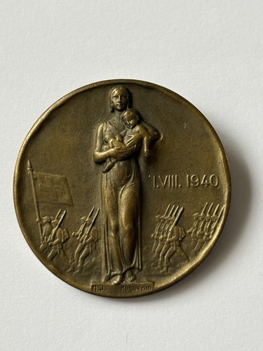 1940 swiss national day badge - national,