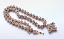 Vintage Gold Tone Clear rhinestone Collar Y Drop Pendant Necklace Metal Retro