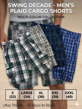 Men's Plaid Cargo Shorts