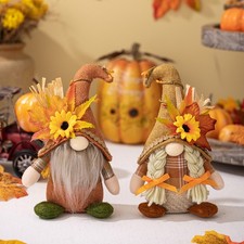 Autumn Gonk Decoration Fall Harvest Gnomes Faceless Doll Plush Toy Home Decor