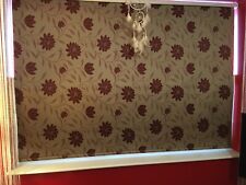 Beautiful Cranberry Red & Gold Damask Blackout Roller Blind