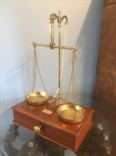 ANTIQUE VICTORIAN BEAM SCALES & WEIGHTS, C.STEVENS & SON LONDON.