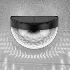 Solar Powered Door Fence Wall Lights White Super Bright LED Outdoor Garden Light