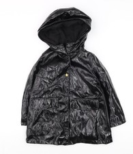 Zara Girls Black Hooded Rain