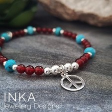 Sterling Silver & Orange