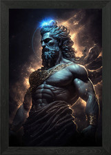 Greek God Art Style 1 Framed