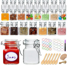 4 Oz Spice Jars with Labels,25