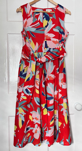 Monsoon red floral - red,