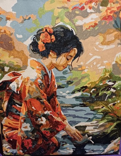 Acrylic canvas hand - canvas, painted