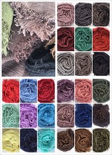  Crimp Frayed Edges Crinkle Maxi Scarf Cotton  Soft  High quality Hijab Scarf