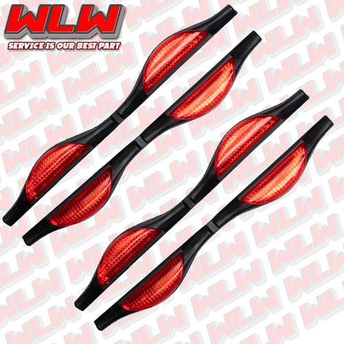 4pc car door - 4pc, red