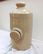 Antique Glazed Stone Glazed  Hot Water Bottle Bed Warmer 2 Pint Ceramic Stopper