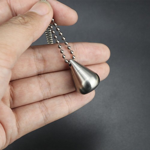 Pure titanium waterproof pill - titanium,