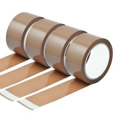 STRONG BROWN PARCEL PACKING  PACKAGING TAPE ROLLS CARTON SEALING 48MM X 66M
