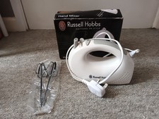 Russell Hobbs 13888 Electric Hand Mixer | 5-Speed 200W | White with Whisks 